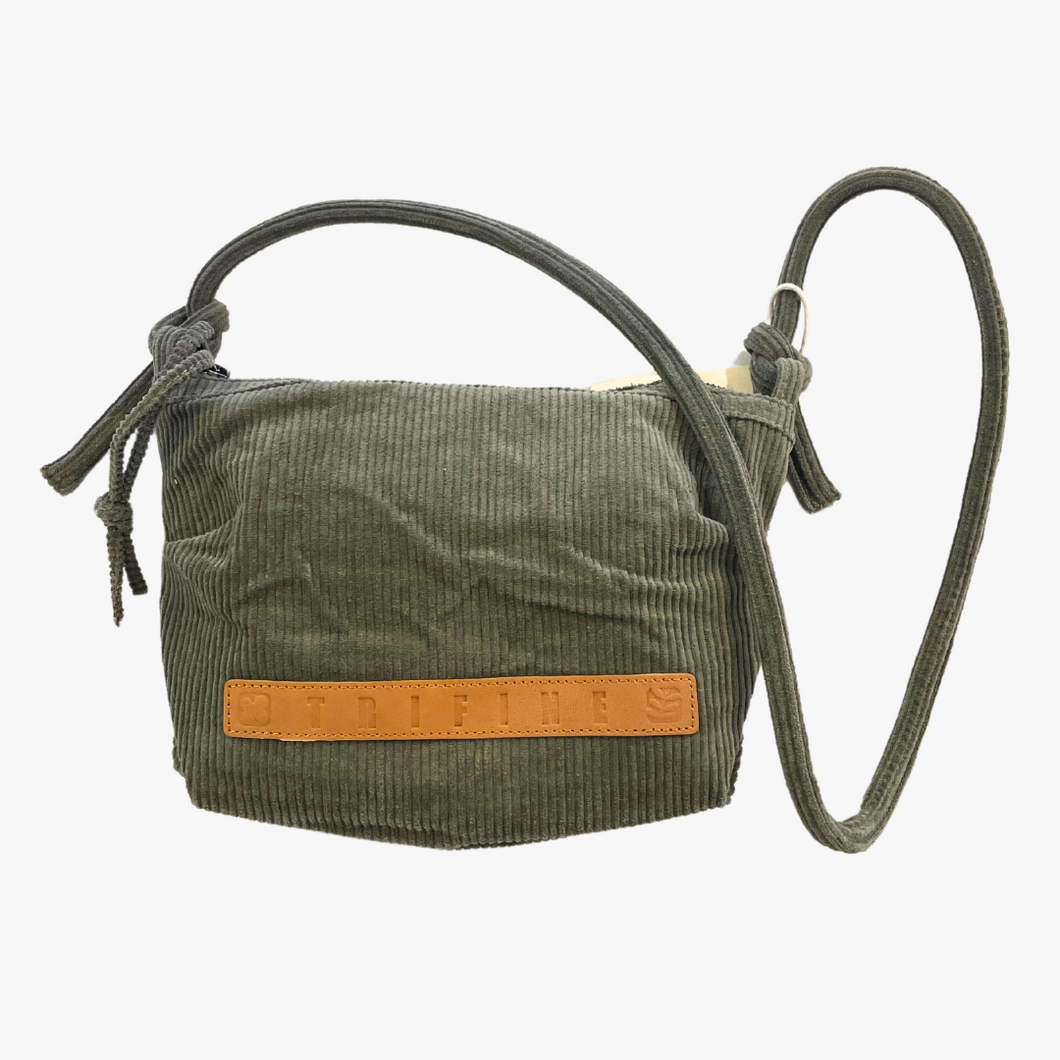 Corduroy Crossbody Bag | Khaki