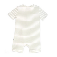 Load image into Gallery viewer, Day or Night Onesie Short Sleeve | Sage Stripe
