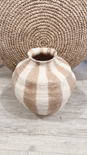 Load image into Gallery viewer, Rayas Ceramic Vase - Taupe
