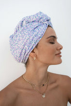 Load image into Gallery viewer, RIVA Hair Towel Wrap | Lavender Geo
