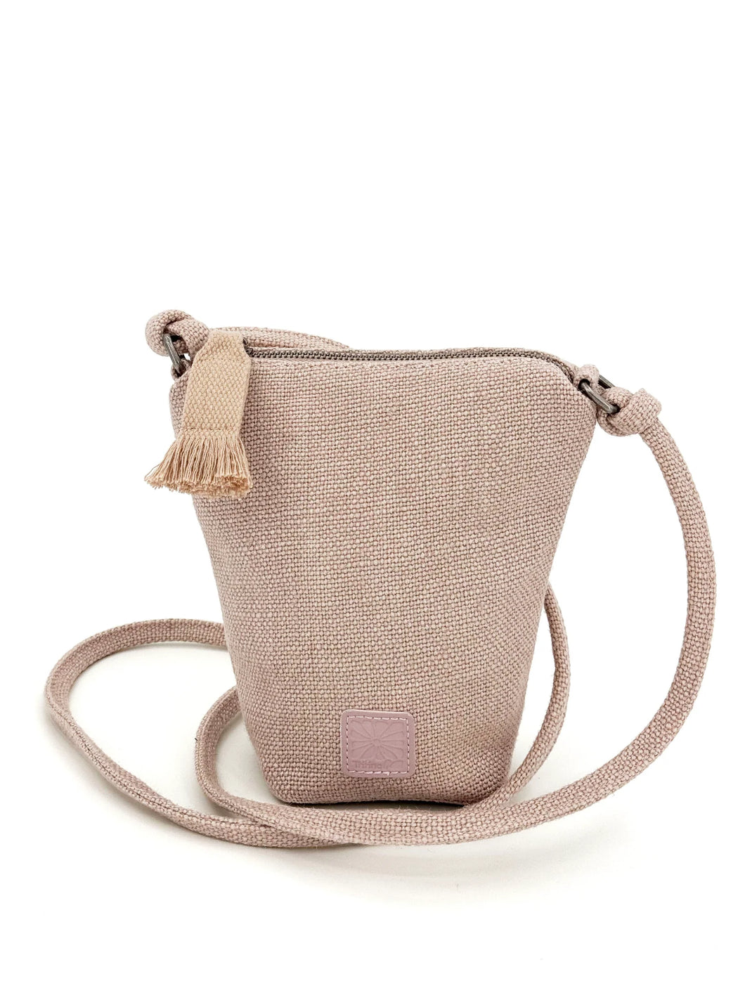 Small Crossbody Bucket Bag | Dusty Pink