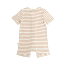 Load image into Gallery viewer, Day or Night Onesie Short Sleeve | Neutral Stripe
