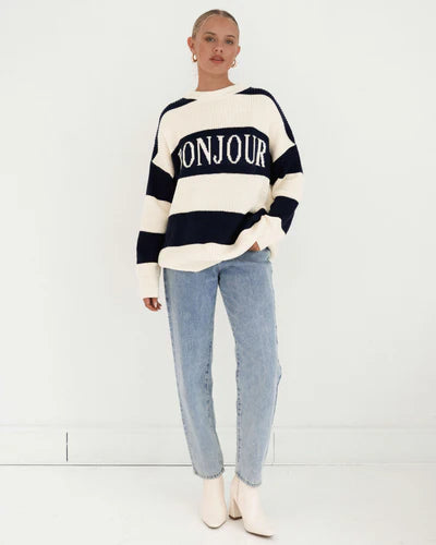 Bonjour Stripe Knit