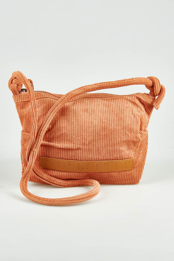 Corduroy Crossbody Bag | Rust