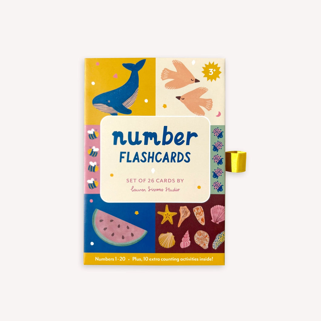 Illustrated Number Flashcards by Lauren Sisson