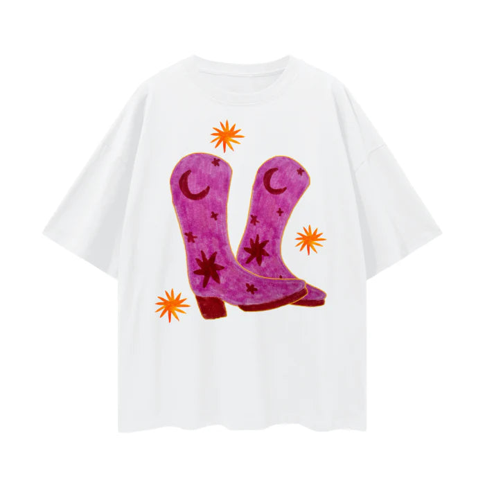 Cowgirl Boots - Oversize Tee