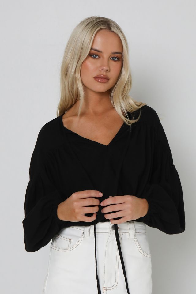 KAROLINA TOP | BLACK