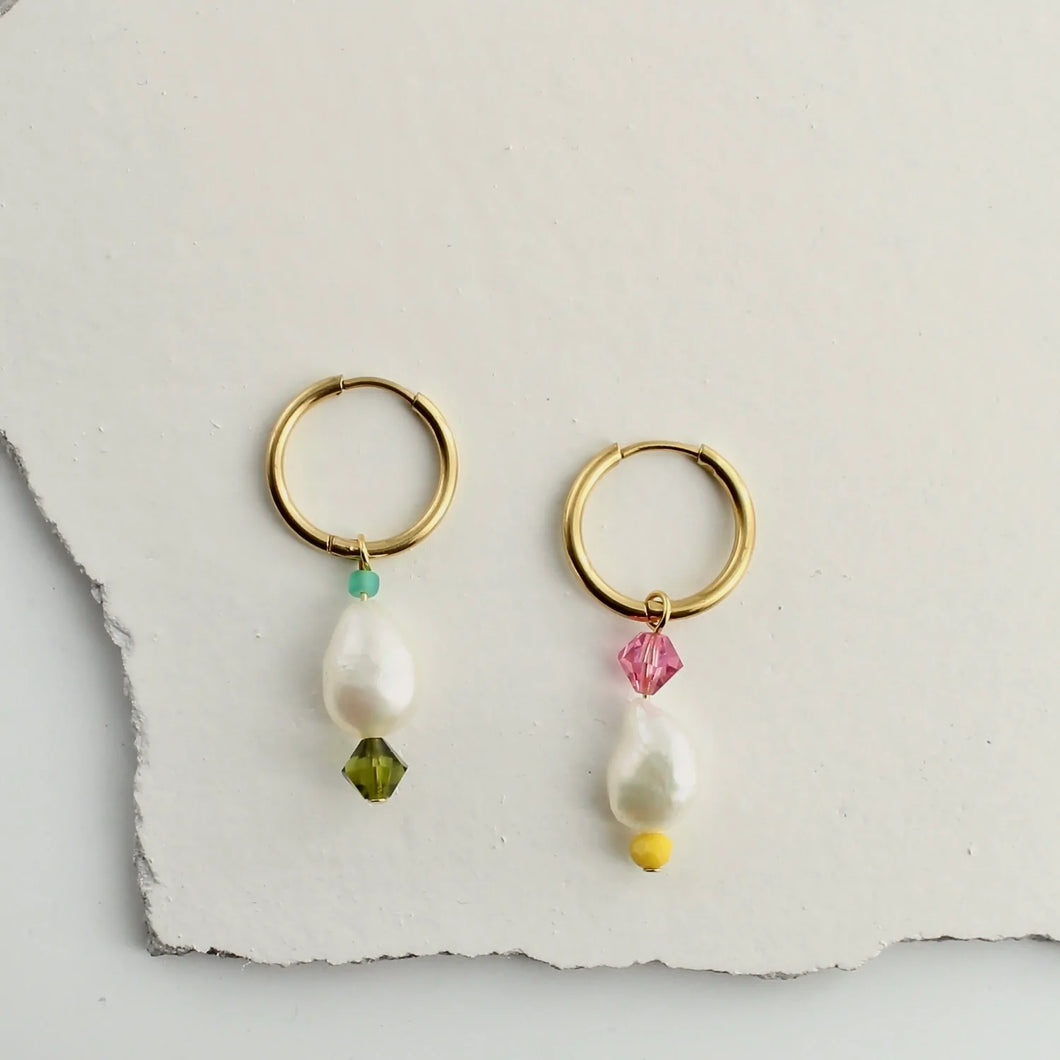 pearl drop earrings